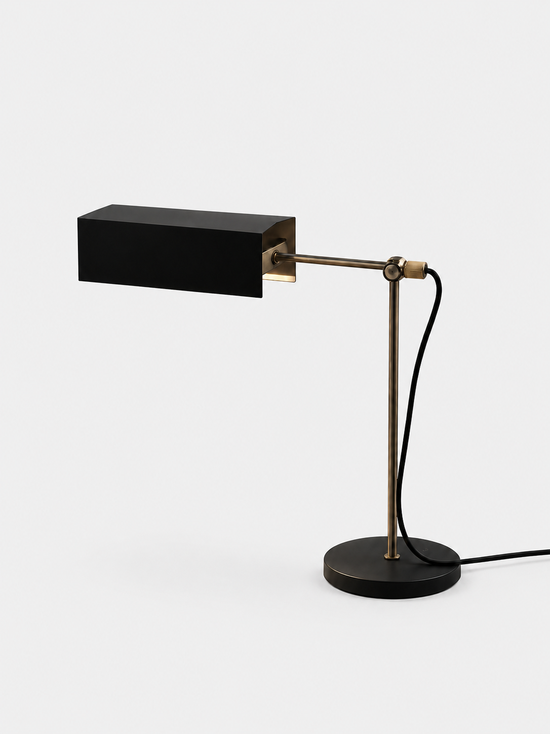Vintage bureaulamp  zwart verstelbaar jaren '60