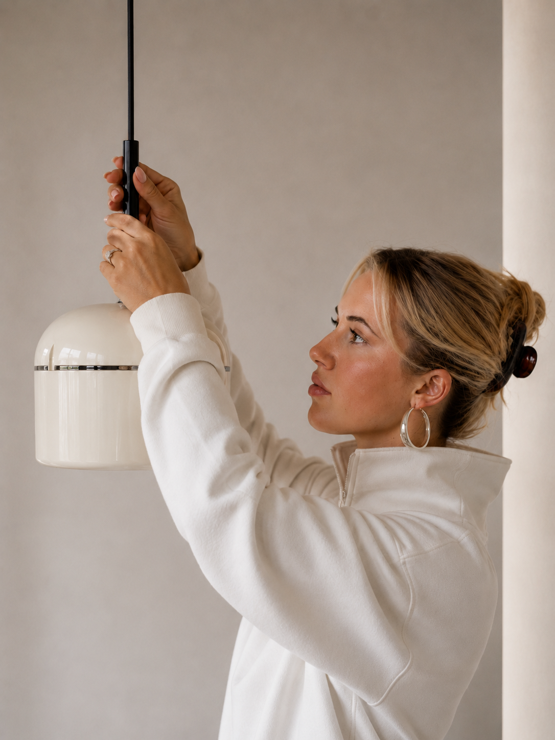 Vintage hanglamp space age arnold berges voor staff jaren '70 (stukprijs)