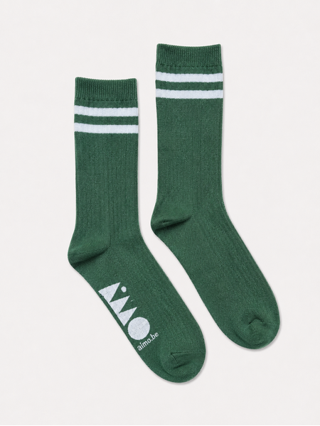Aimo sustainable socks rib groen