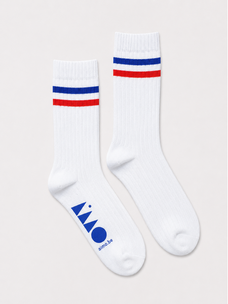 Aimo Sustainable socks rib wit