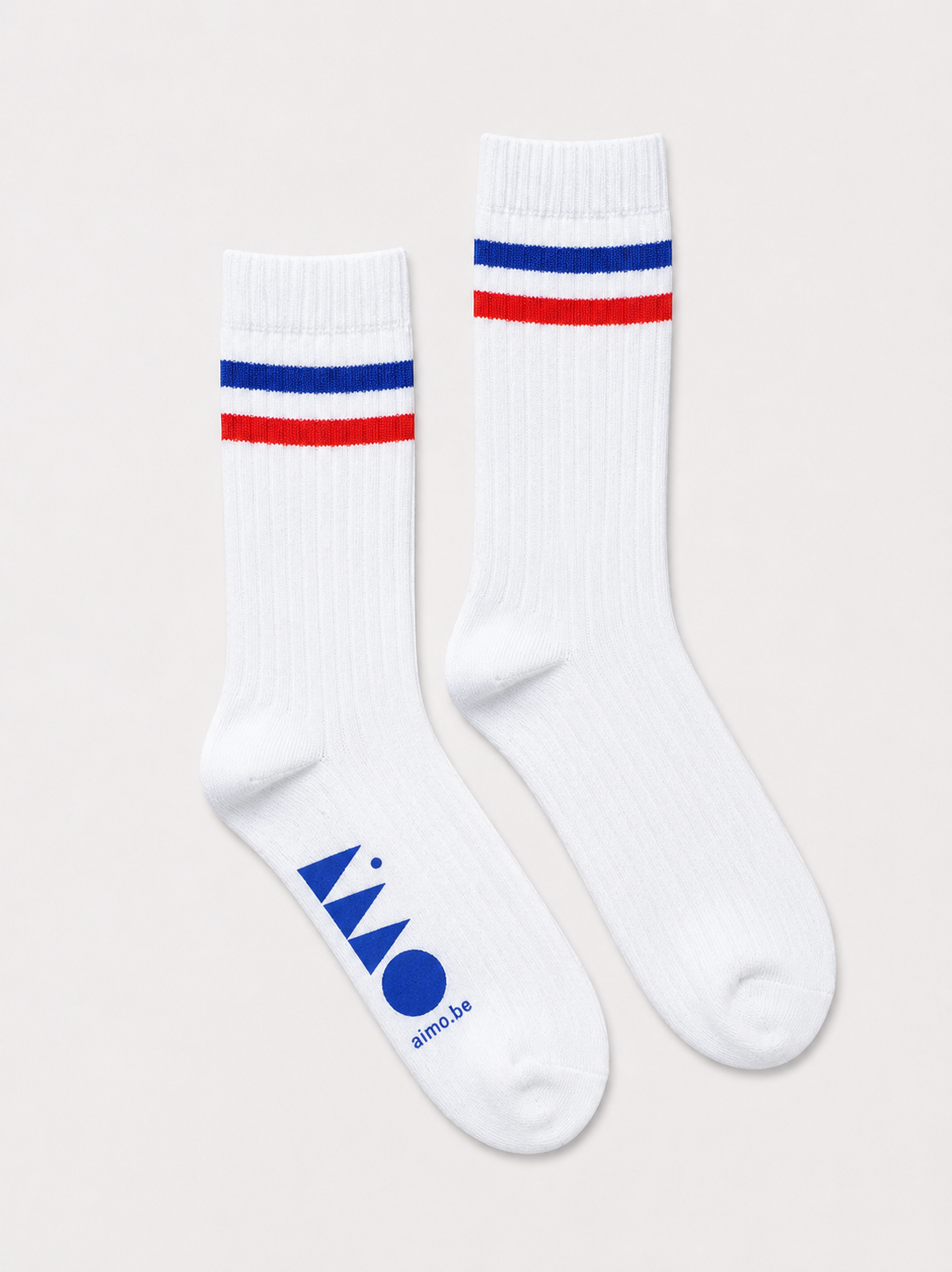 Aimo Sustainable socks rib wit