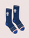 Aimo Sustainable socks lucky cat navy