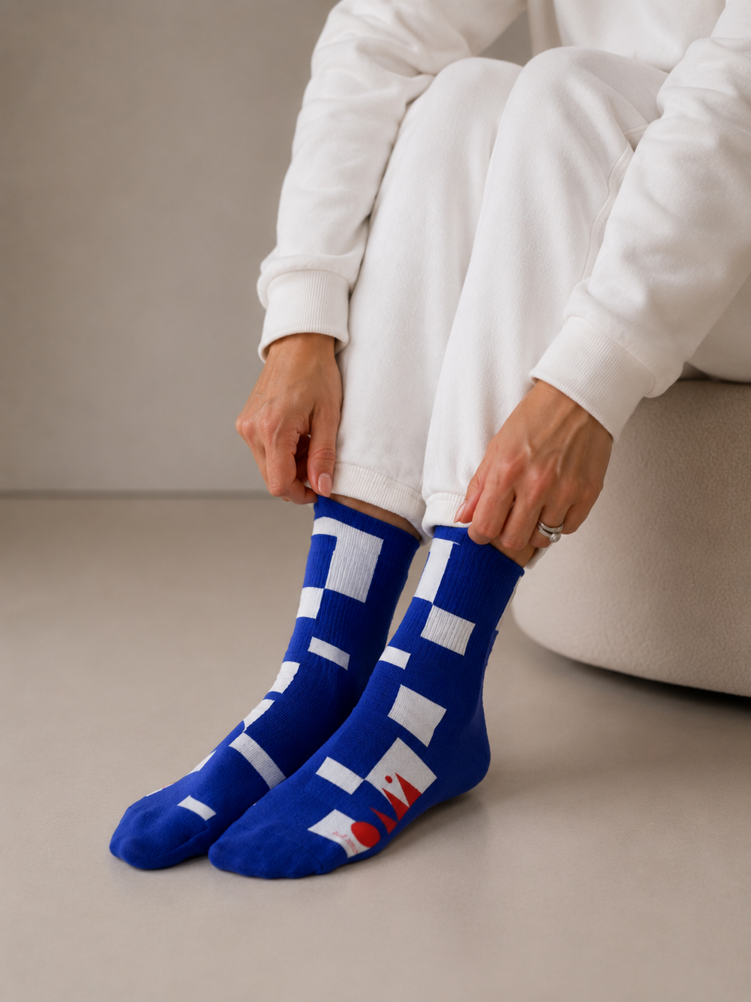 Aimo Sustainable socks bauhaus blue