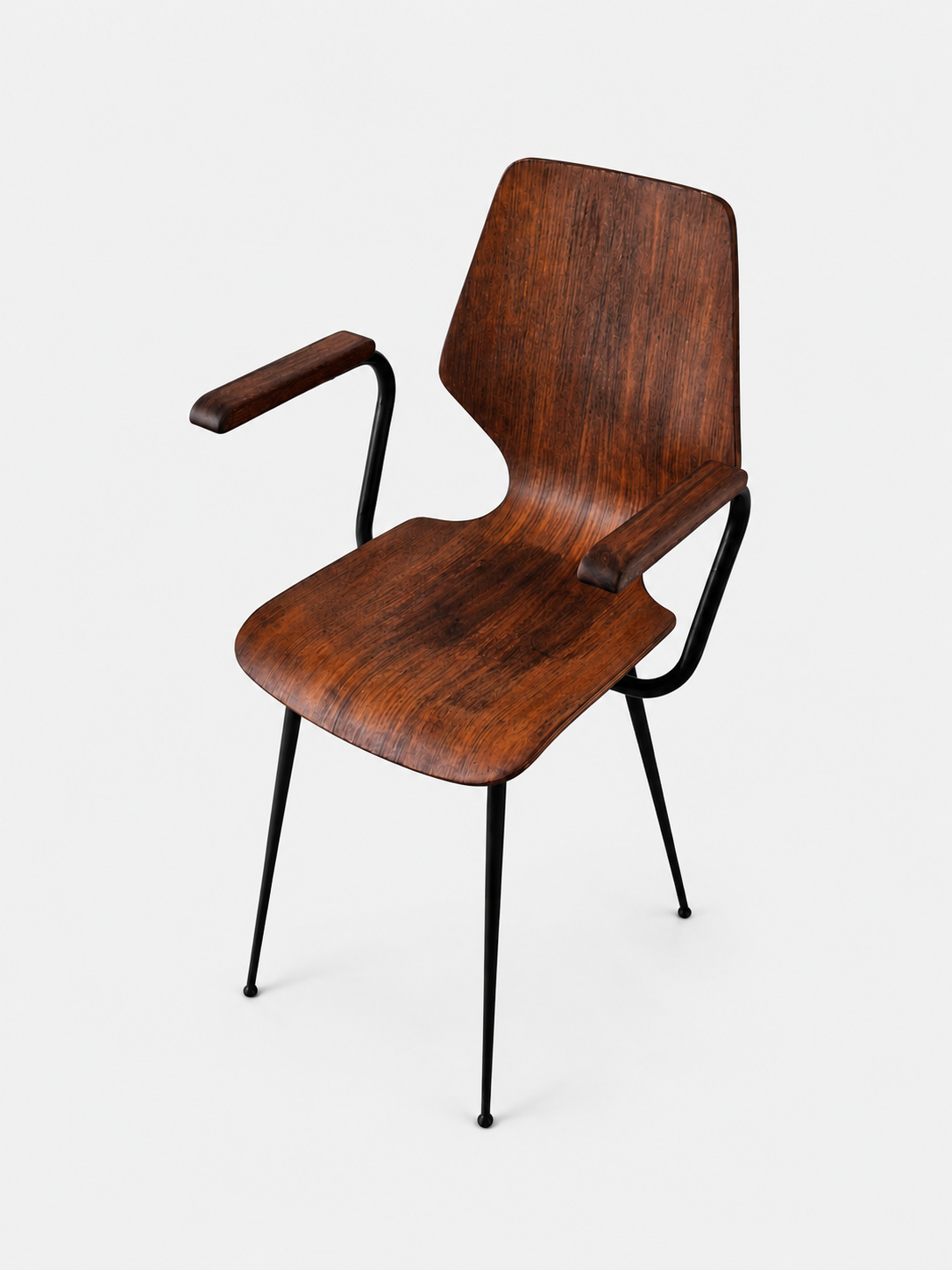 Vintage stoel met armleuning (stijl) carlo ratti