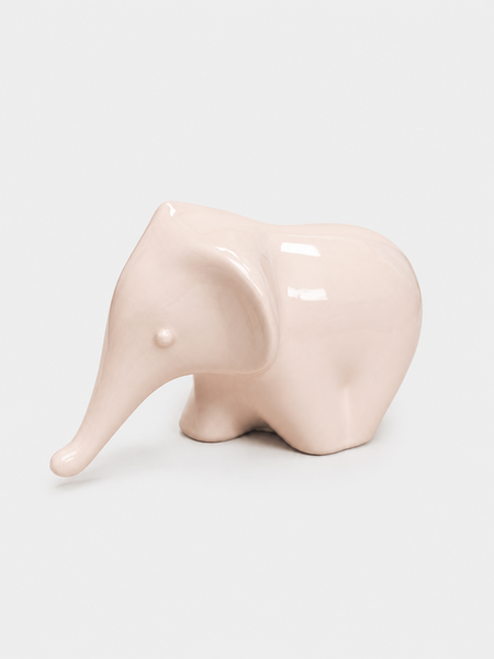 Vintage decoratie roze olifant