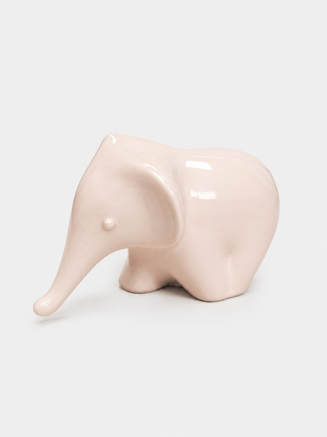 Vintage decoratie roze olifant