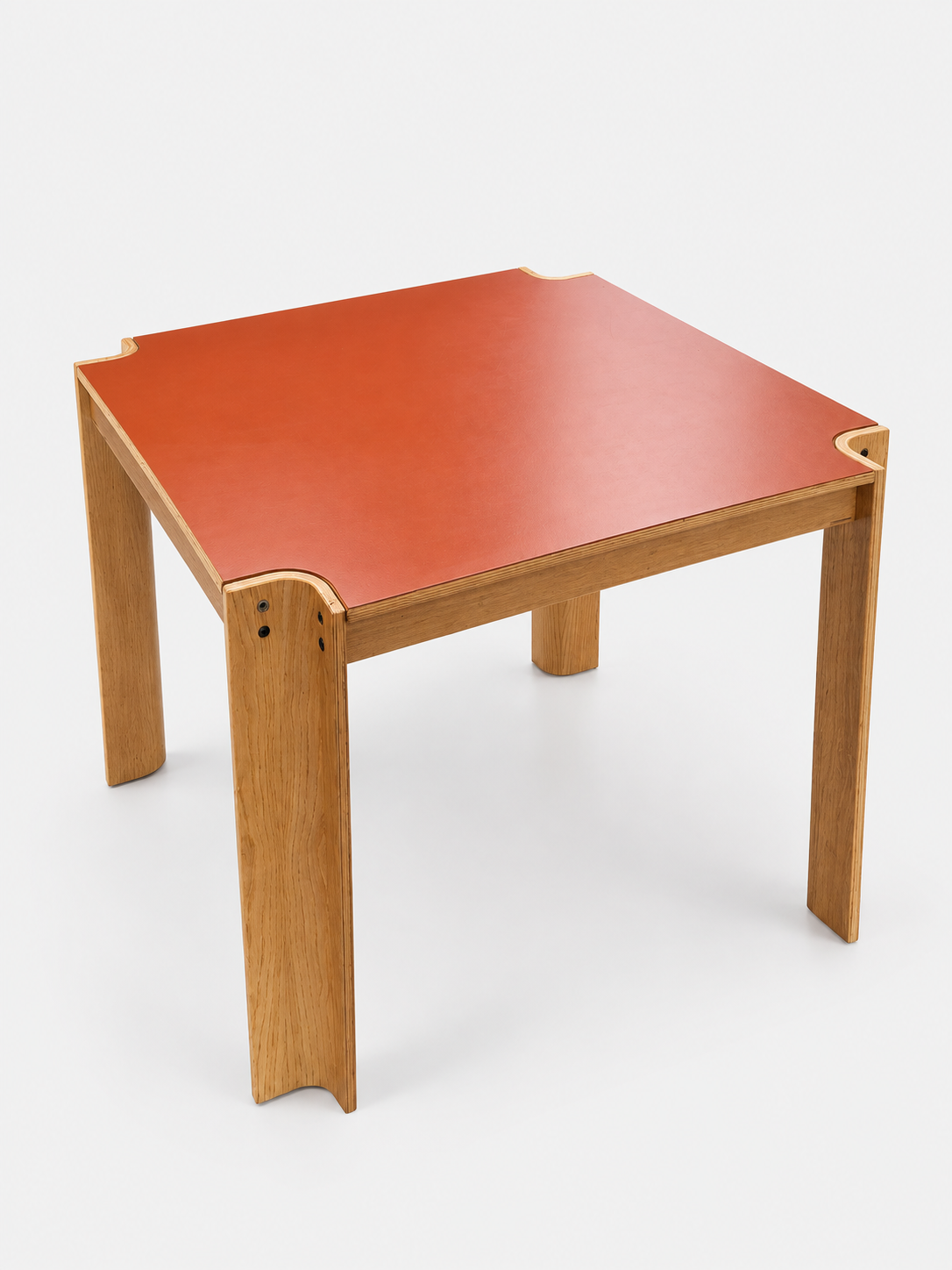 Vintage tafel blad rode formica gijs bakker voor castelijn 1974