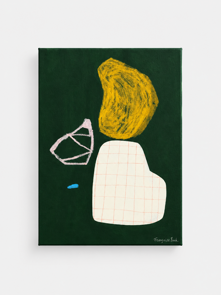 Francoise Beck Schilderij green series 2-04 formaat 30x40 cm