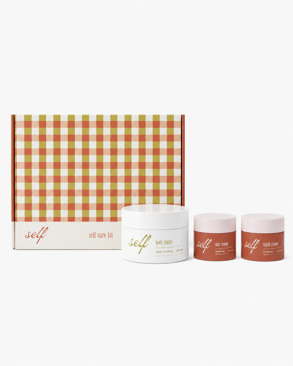 Self Selfcare set (dagcrème, nachtcrème, body butter)