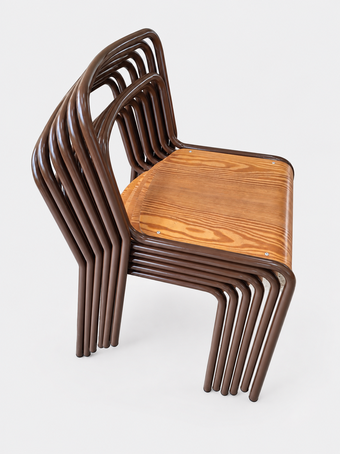 Set 6 vintage stoelen stijl vittorio parigi en nani prina voor molteni