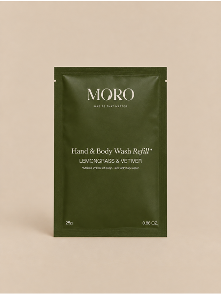 Moro Refill hand & body wash lemongrass vetiver