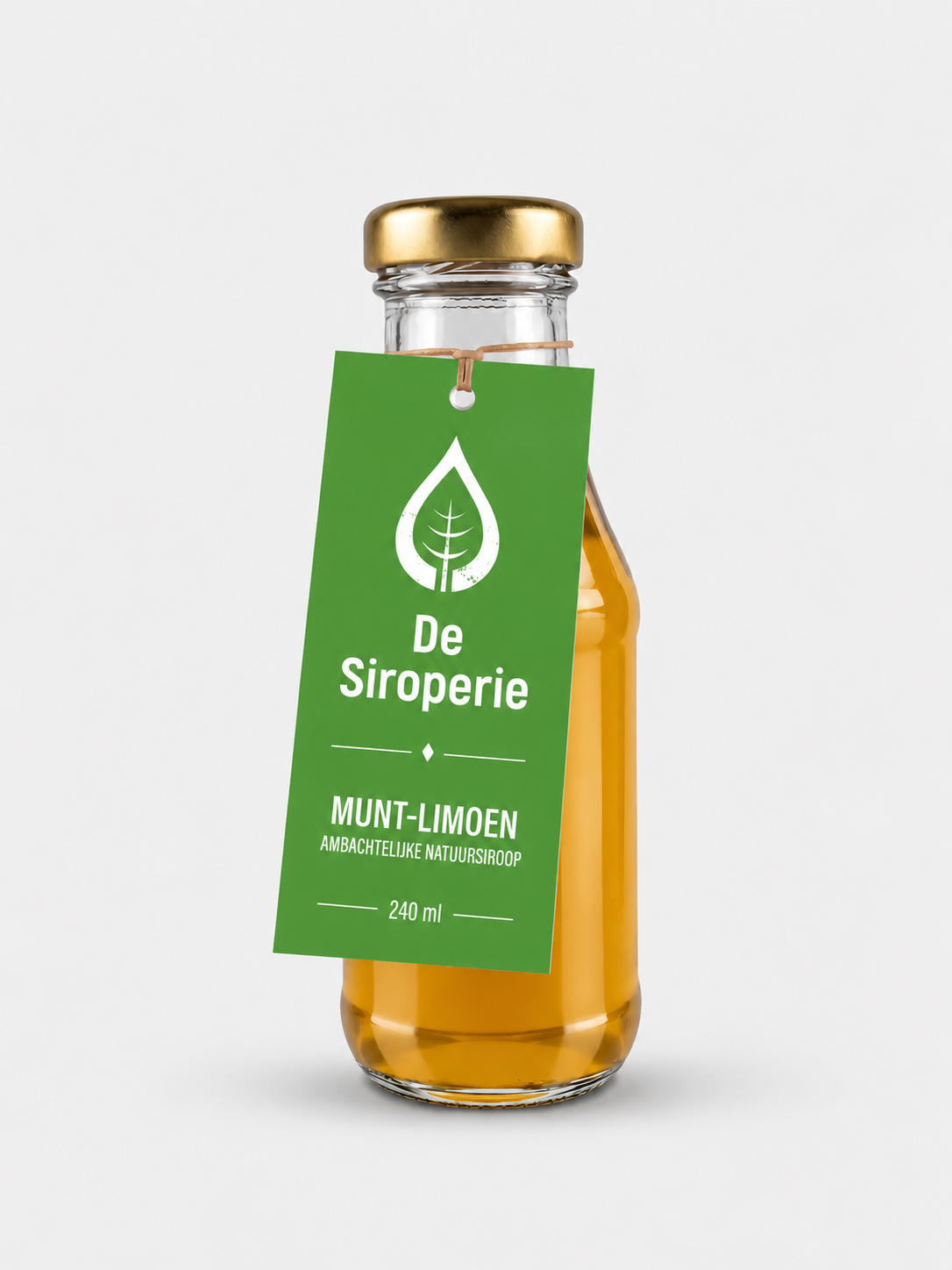 De Siroperie Siroop 240ml munt en limoen