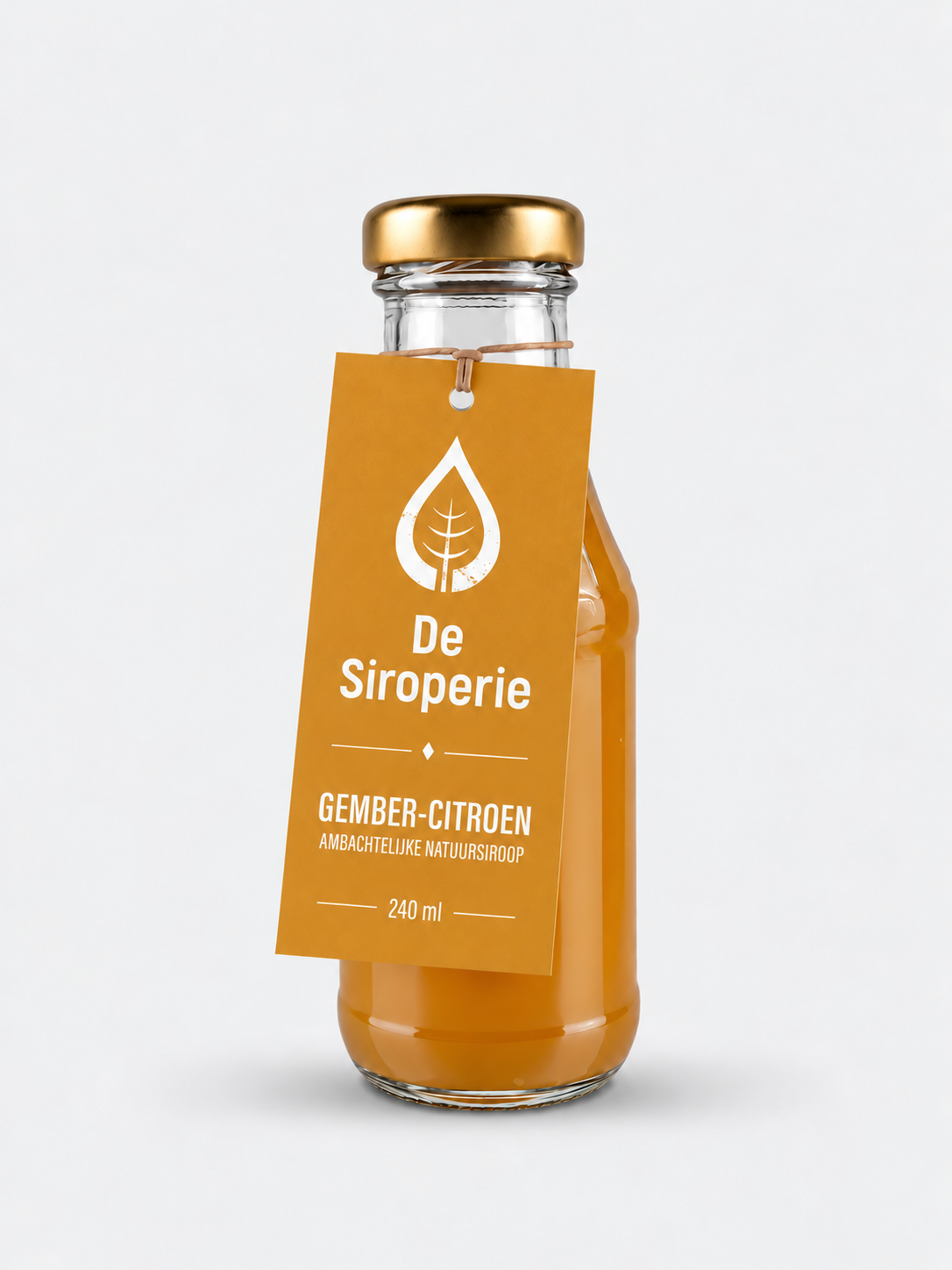 De Siroperie Siroop 240ml gember en citroen