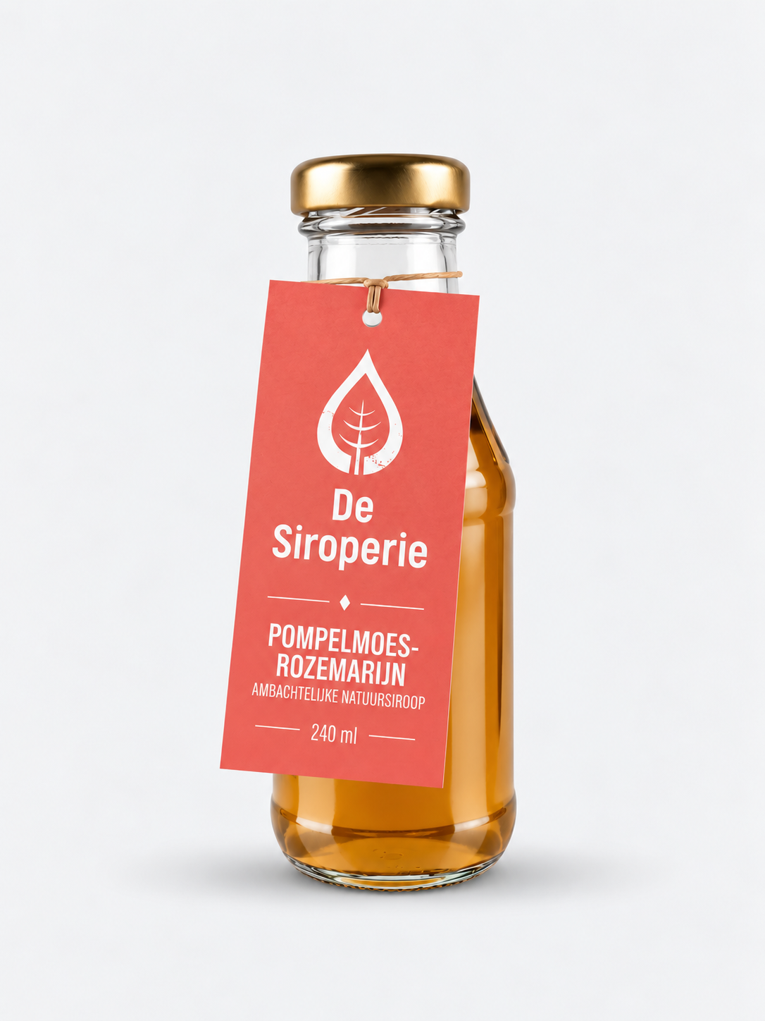De Siroperie Siroop 240ml pompelmoes en rozemarijn