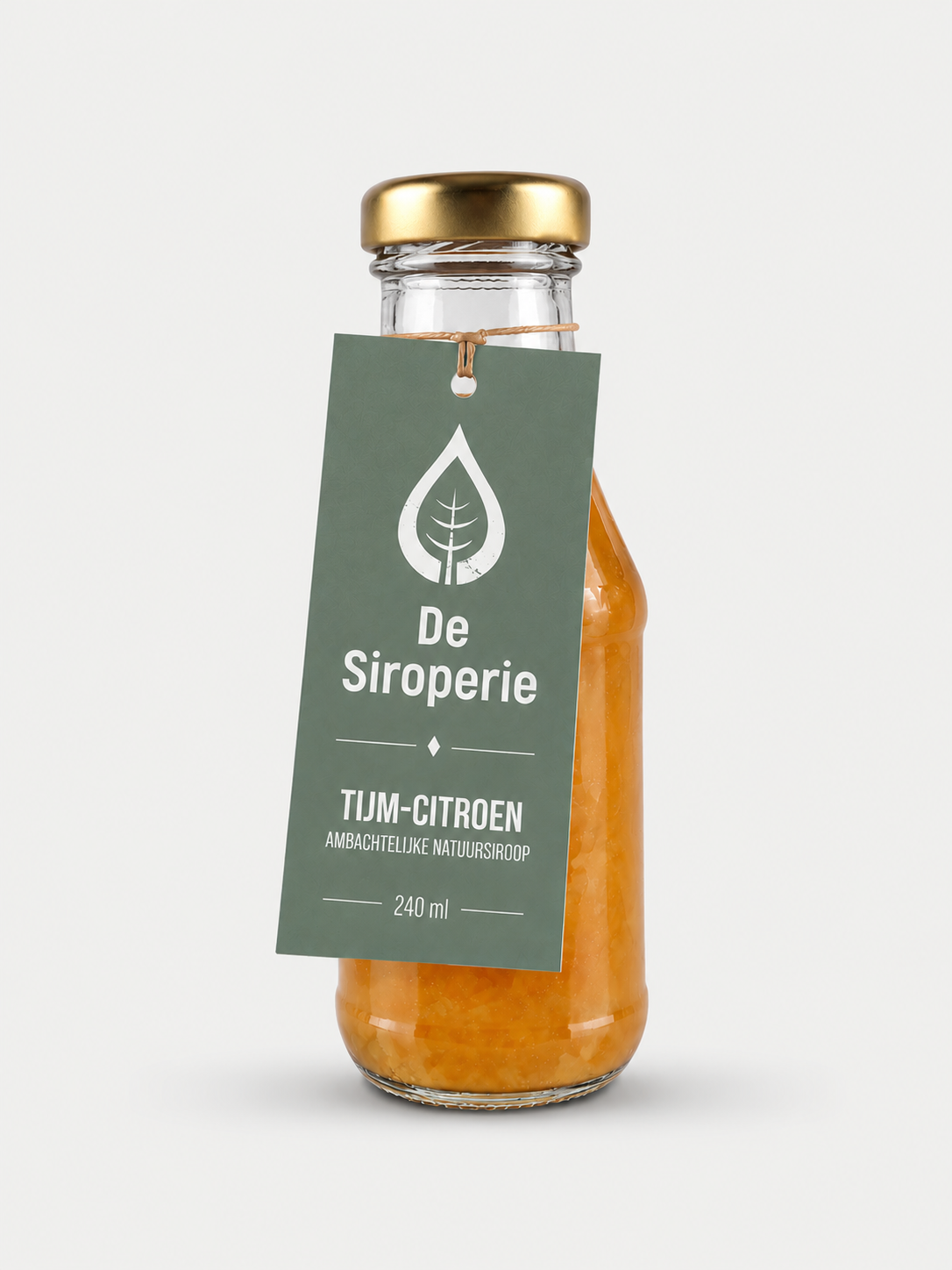 De Siroperie Siroop 240ml tijm en citroen