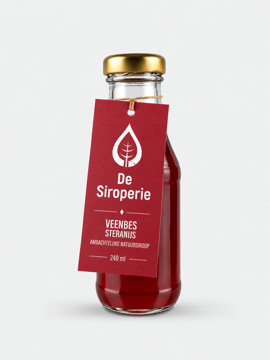 De Siroperie Siroop 240ml veenbes steranijs