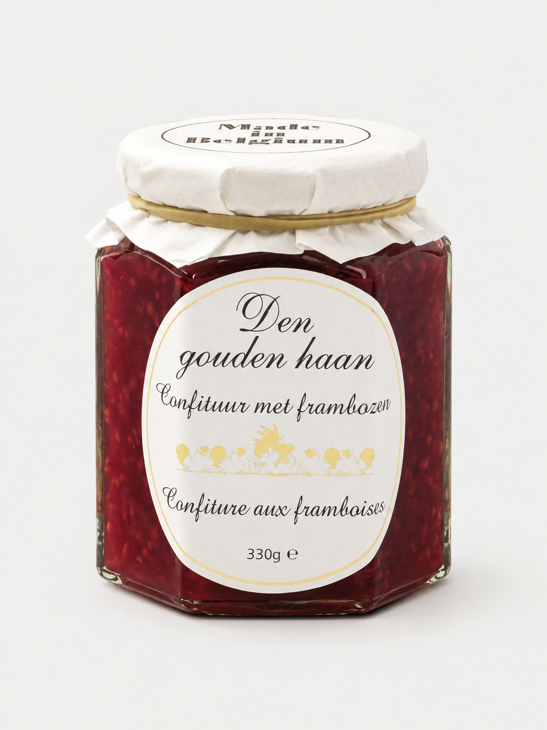 Den Gouden Haan Confituur met frambozen 330g