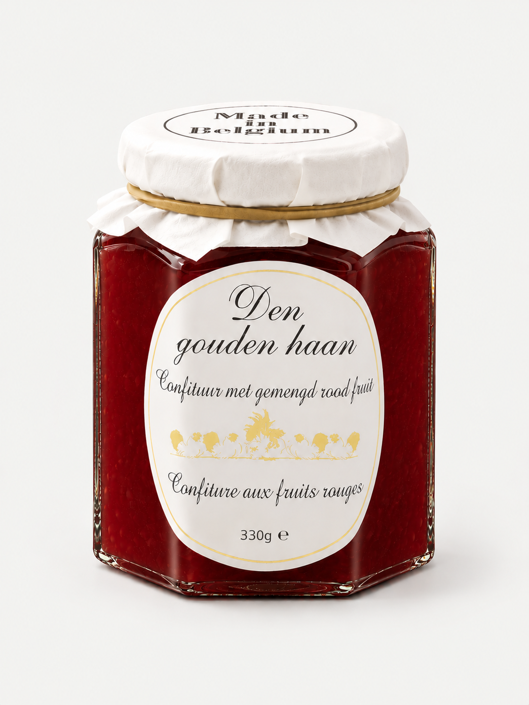 Den Gouden Haan Confituur met gemengd rood fruit 330g