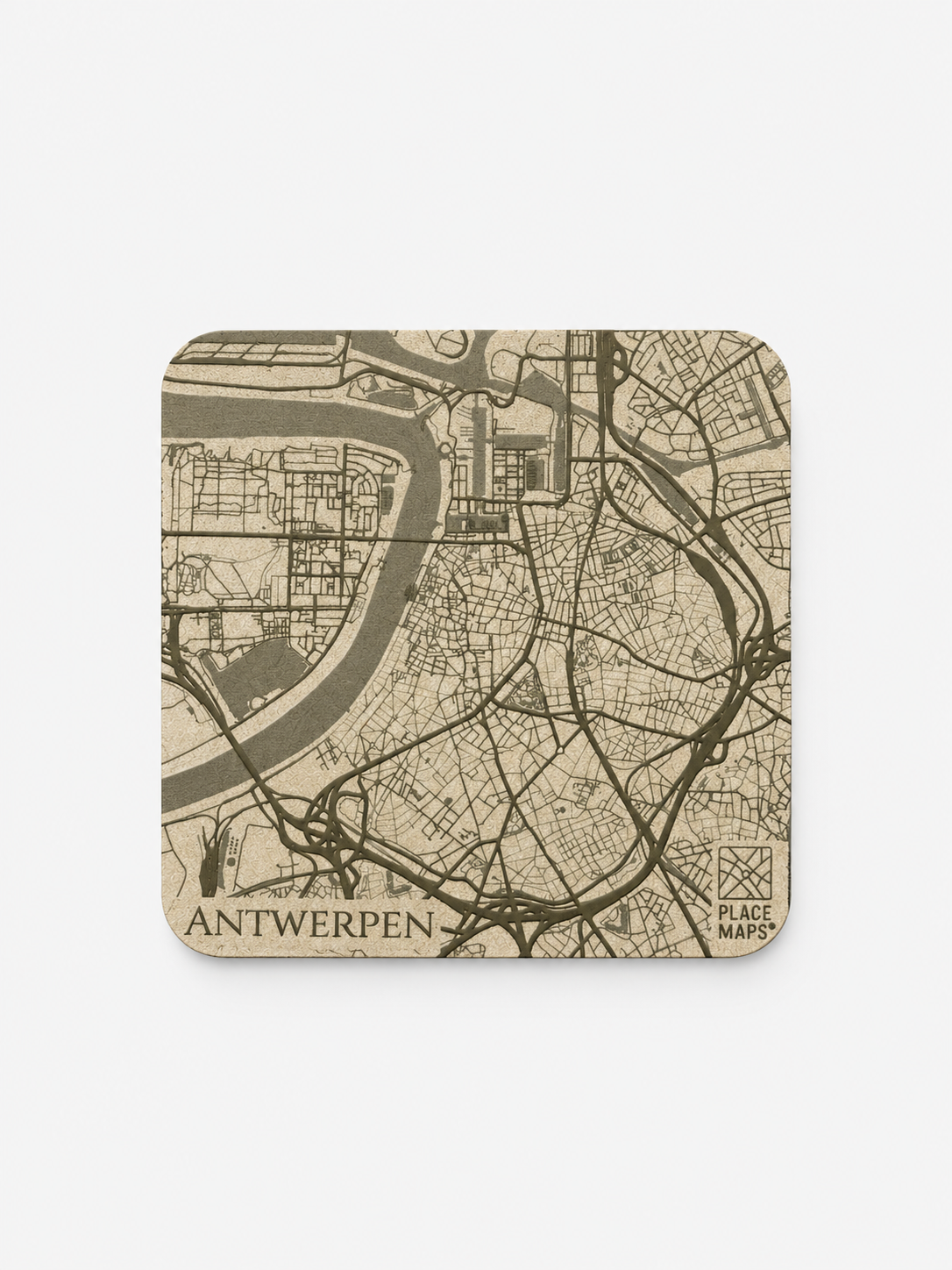 Placemaps Onderzetter kaart antwerpen