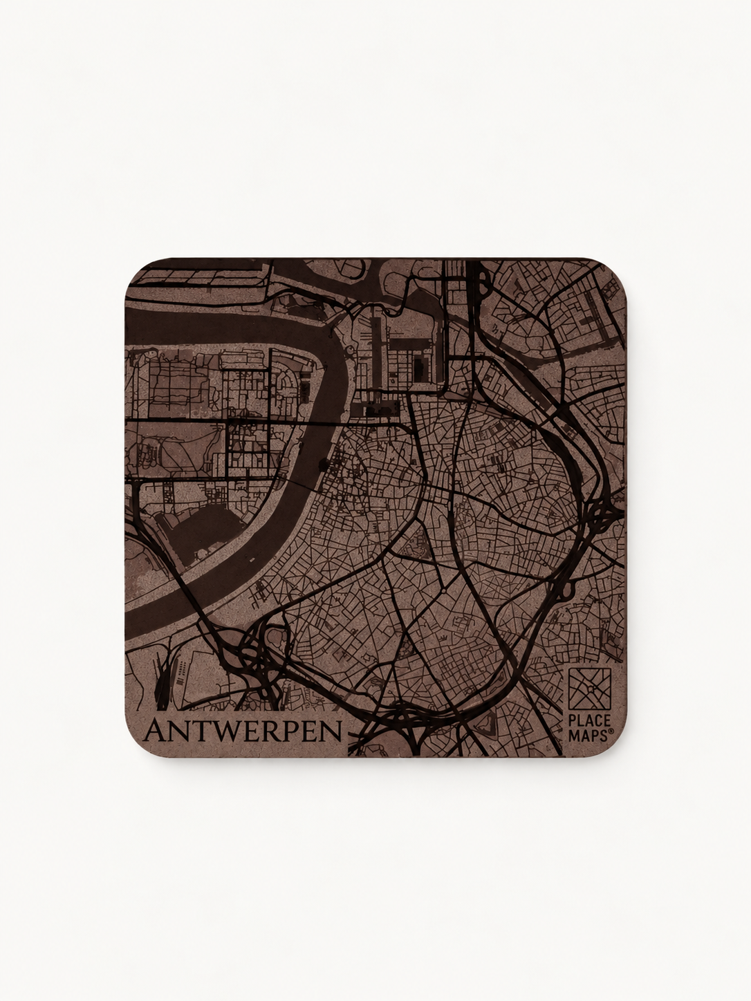 Placemaps Onderzetter kaart antwerpen