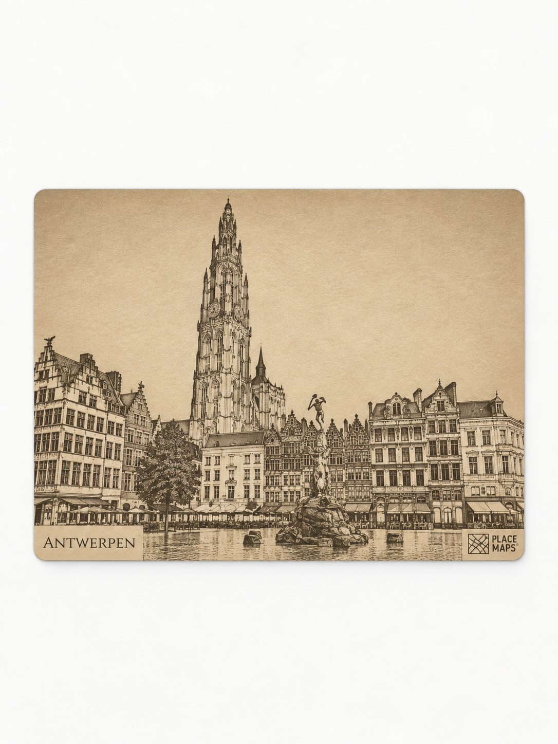 Placemaps Placemat kathedraal antwerpen