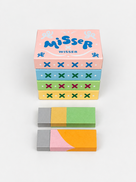 Hot Paperwork Misser wisser set van 2 gommen in doosje