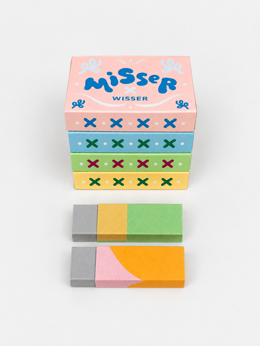 Hot Paperwork Misser wisser set van 2 gommen in doosje
