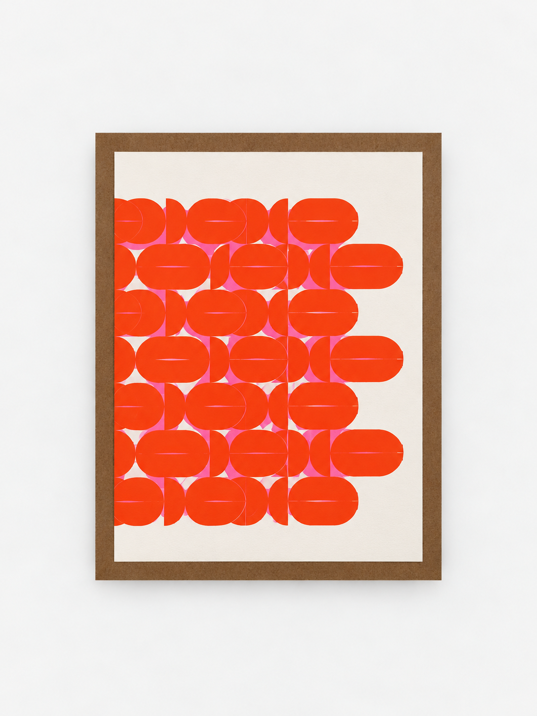 Heliosblue Wenskaart grafisch oranje bollen klein