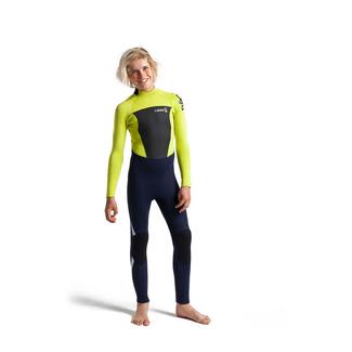 C-Skins Legend Junior Back Zip 6/5 - Slate/Flash Green