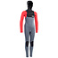 Capture Hood Semidry Glidelås Front 6/5 - Steel Blue/Red/Black