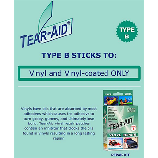 Tear-Aid Type B - Repair Set Silver Tape (PVC)