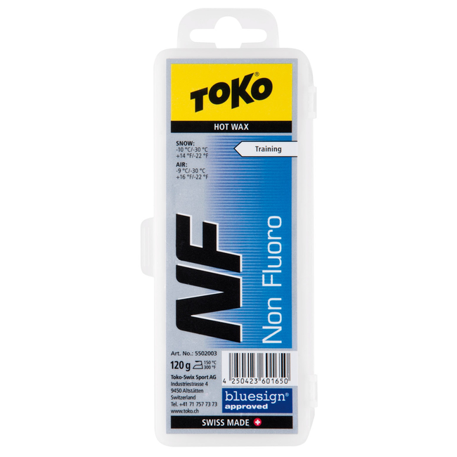 Toko - NF Hot Wax Blue 120g - Allround -9 til -30 grader - KALD VINTER