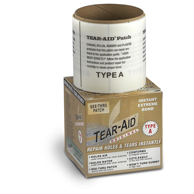 Tear-Aid Type A (standard) 7,6cm 1,5m reparasjons tape