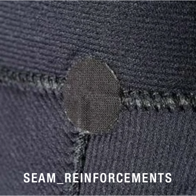 Capture Semidry Back Zip 4/3  - Steel Blue/Red/Black