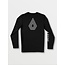 Volcom - MORE OF US LONG SLEEVE UPF 50 RASHGUARD - Black