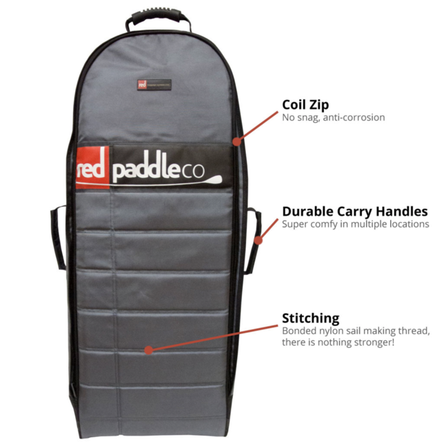 RED - SUP Bag Boardbag 2.0 Wheeled