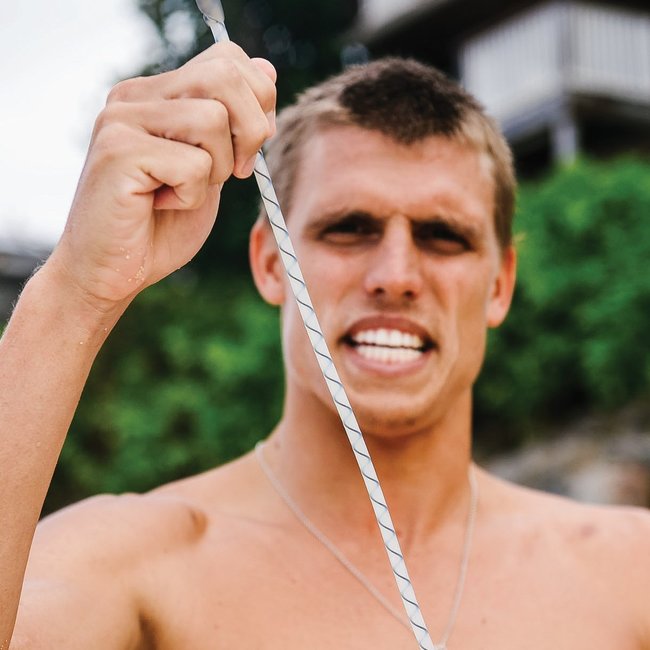 FCS - Freedom Helix - 9' - All Round Leash Calf / Legg - Natural/Black