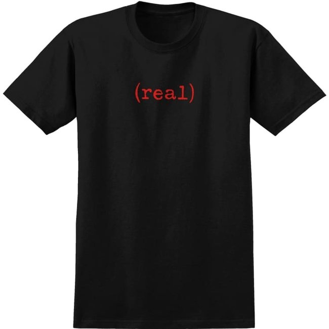 Real - Lower SS - Black w/Red Print