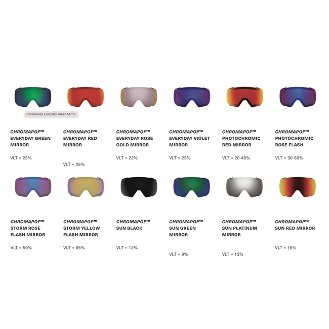 Squad Photochromic Snow Goggles – ChromaPop™, Fog-X & Semi-Rimless - Blue Mirror - VLT 16-55%