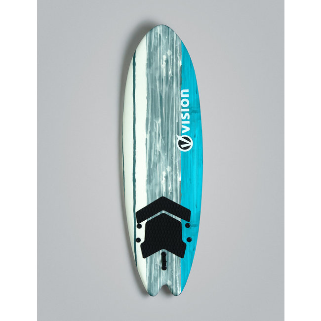 Vision - Spark Fish 6'2" - Softboard Cyan/Grey