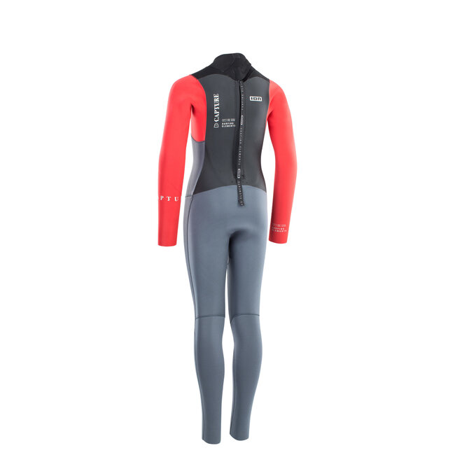 Capture Semidry Glidelås Rygg 4/3  - Steel Blue/Red/Black