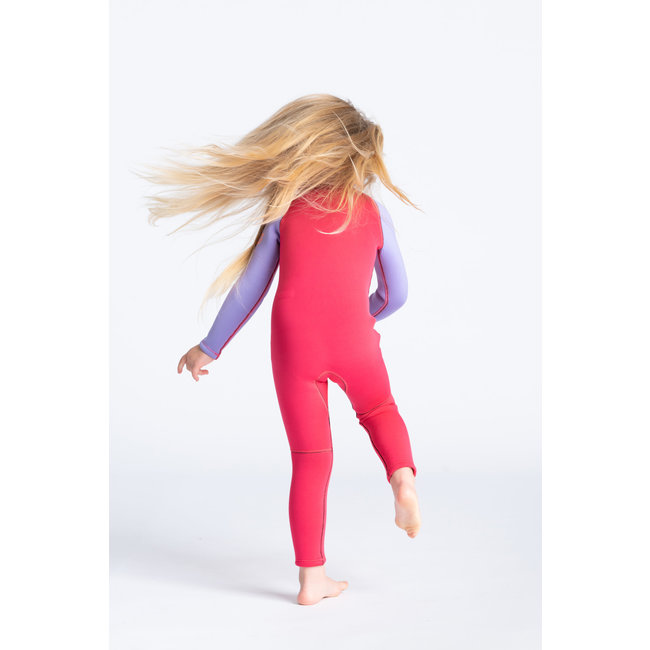 C-Skins Baby Steamer Front Zip 3/2 - Coral/Lilac