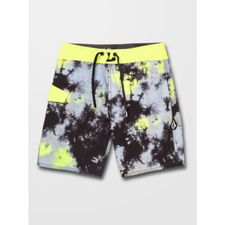 Volcom Saturate Mod-Tech Boardshort Kids Lime Tie Dye