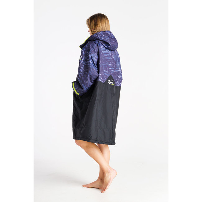 Robie - Dry-Series - Recycled Long Sleeve Changing Robe - Black/Shade Lime