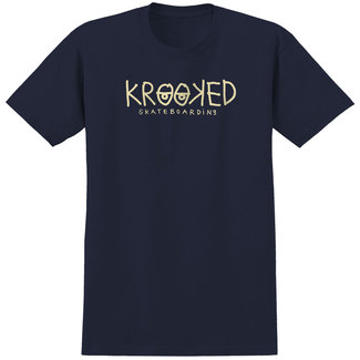 Krooked Krooked Eyes - Midnight Navy w/Off White Print