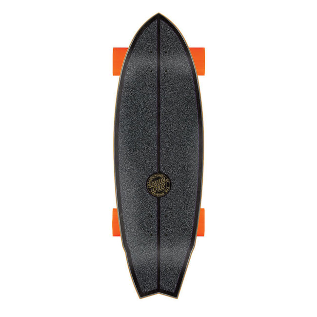 Santa Cruz/Carver - Flame Dot Shark Surf Skate - 9.85x31.52"