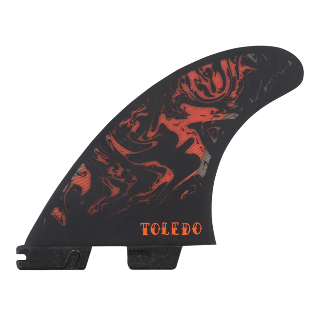 FCS II - Filipe Toledo PC - Black/Red - Thruster - L