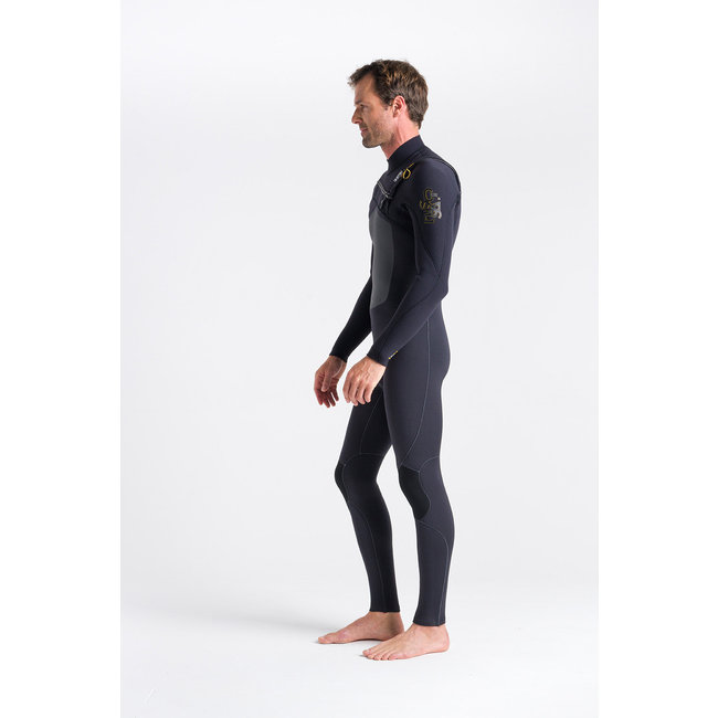 ReWired 4/3 Chest Zip Våtdrakt – Black / Charcoal