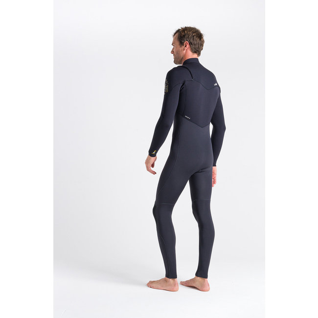 ReWired 4/3 Chest Zip Våtdrakt – Black / Charcoal