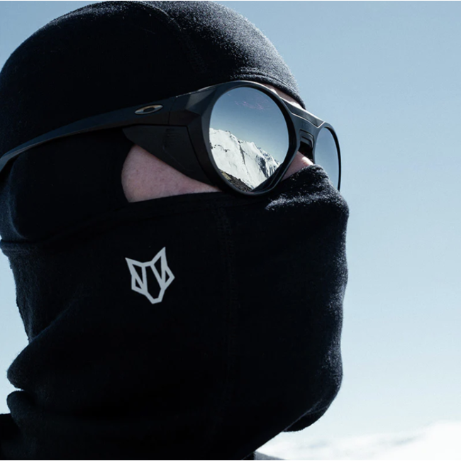 Woolf Merino Svarthetta Balaclava Black | Merino & Tencel Balaclava for Vinter, Snowboard og Ski